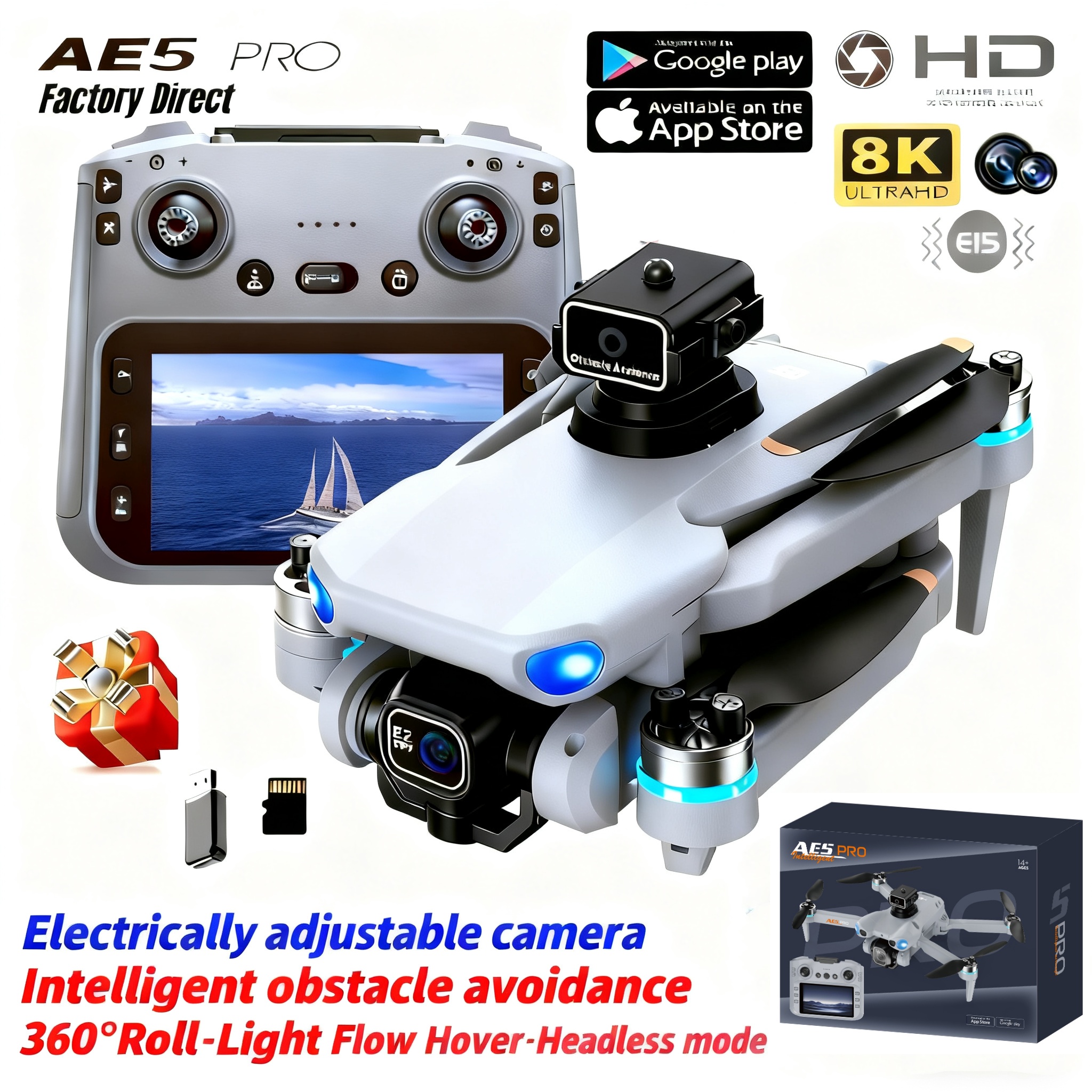 Drone Video Production - 2026 New AE5 Pro Drone 8K