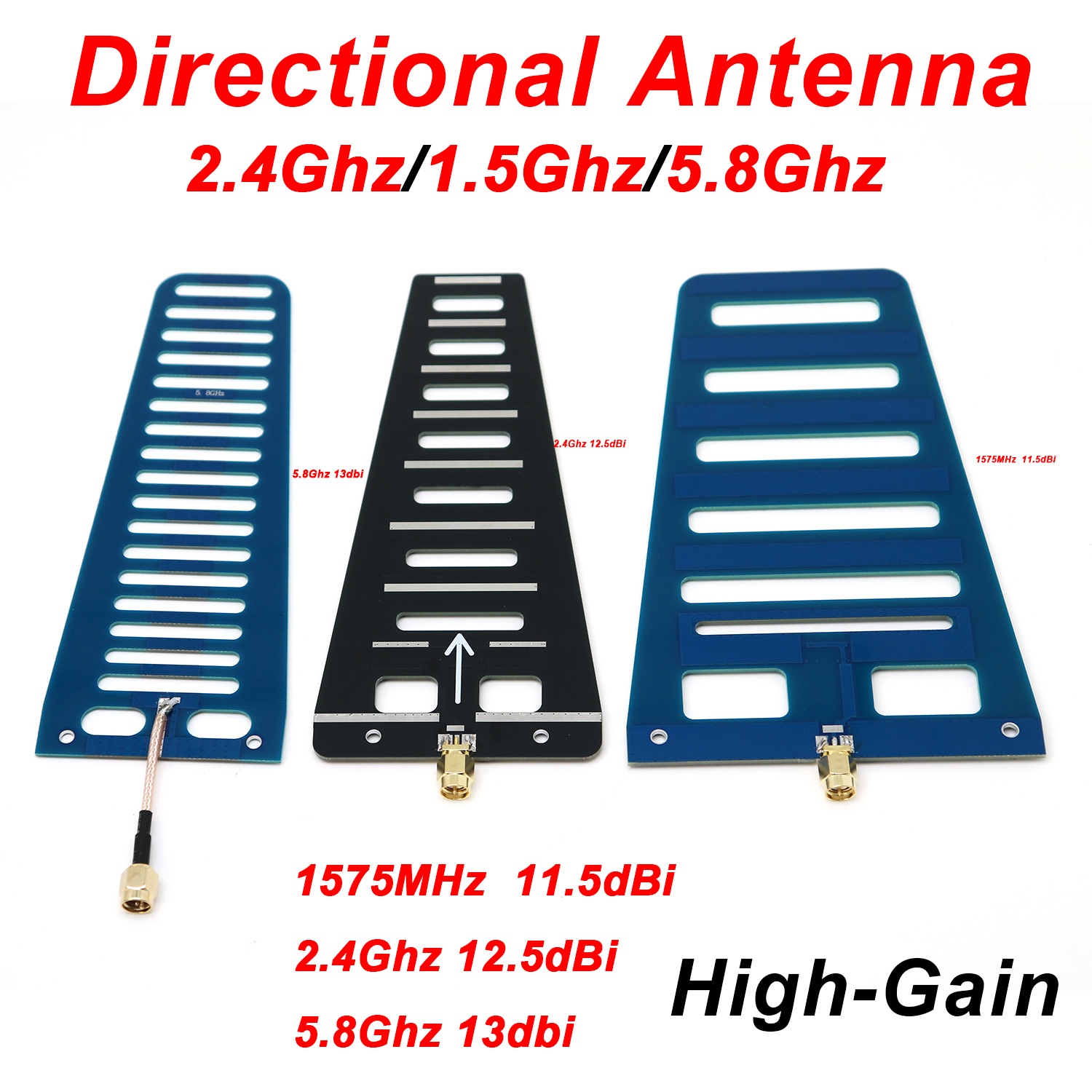 Drone Mapping - 1575Mhz 2.4Ghz 5.8Ghz Directional Antenna High‑Gain