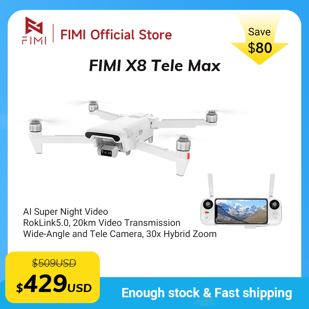 Drone Thermal Imaging - FIMI X8 Tele Max drone 1/2-inch