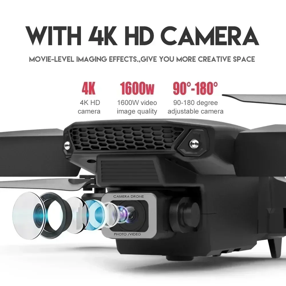 E88 Pro WIFI FPV Drone Wide An - Drone Cinematic recension och pris