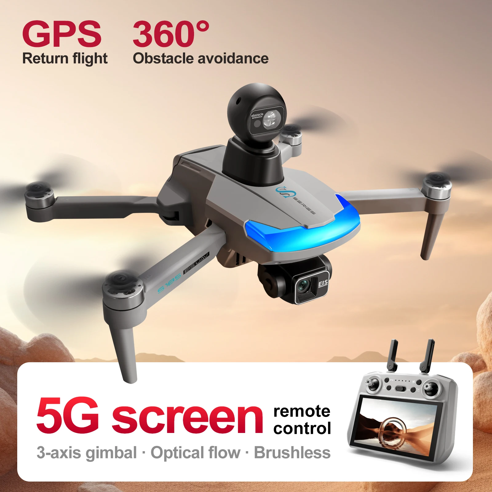 S185 Professional Drone 2.7K H - Drone Mapping recension och pris