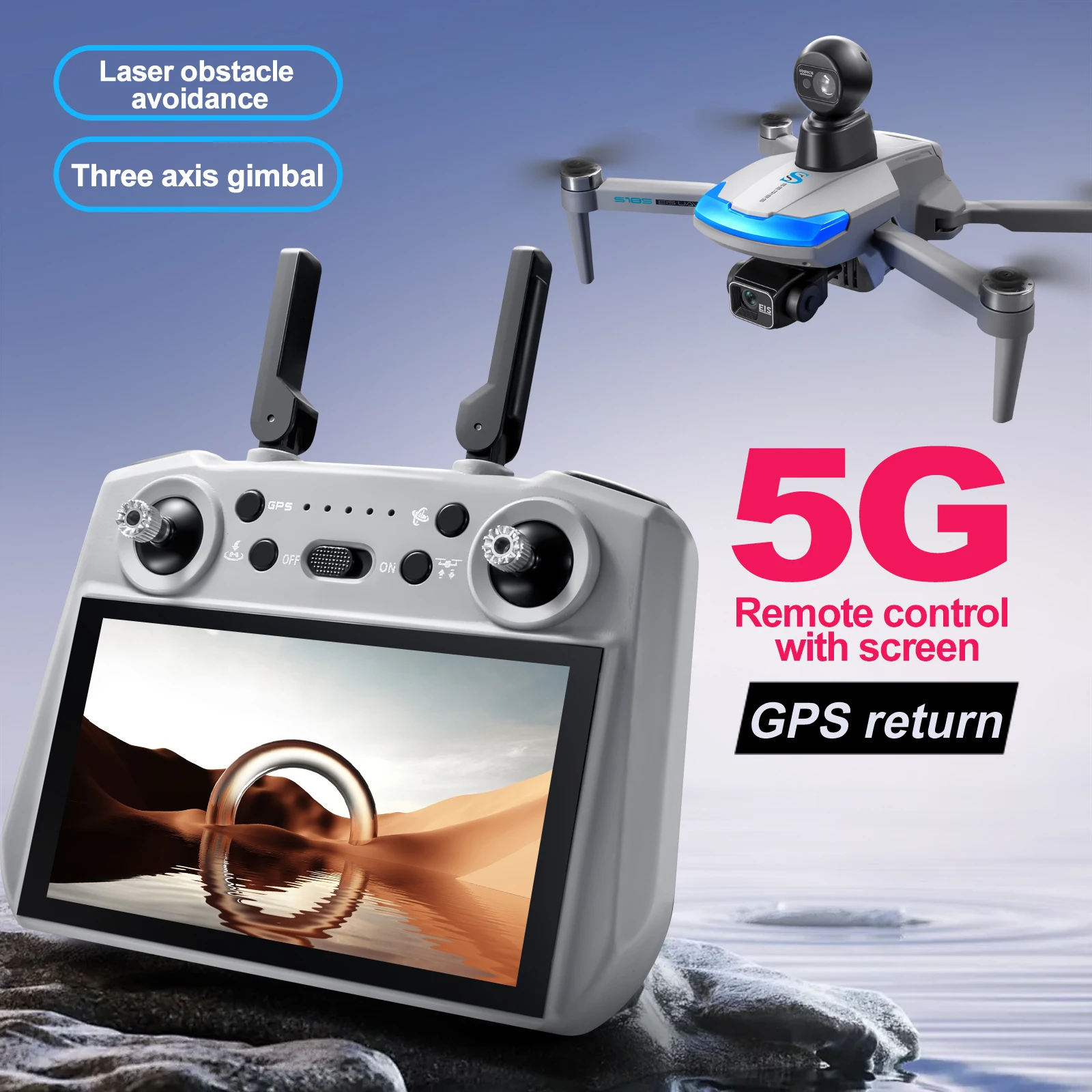 S185 Professional Drone 2.7K H - Drone Mapping recension och pris
