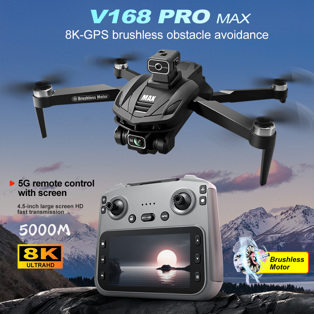 V168 PRO Max GPS Drone 8K Prof - Drone Lidar recension och pris