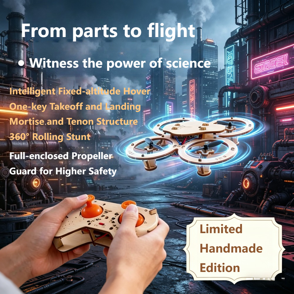 2026 New Wooden DIY Assembled  - Drone Aerial Photography recension och pris