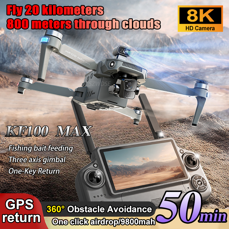 SJRC KF100 MAX 8K UHD Photo HD - Drone Video Production recension och pris