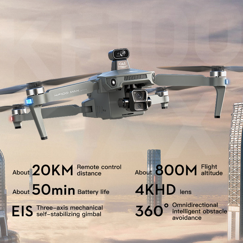 SJRC KF100 MAX 8K UHD Photo HD - Drone Video Production recension och pris