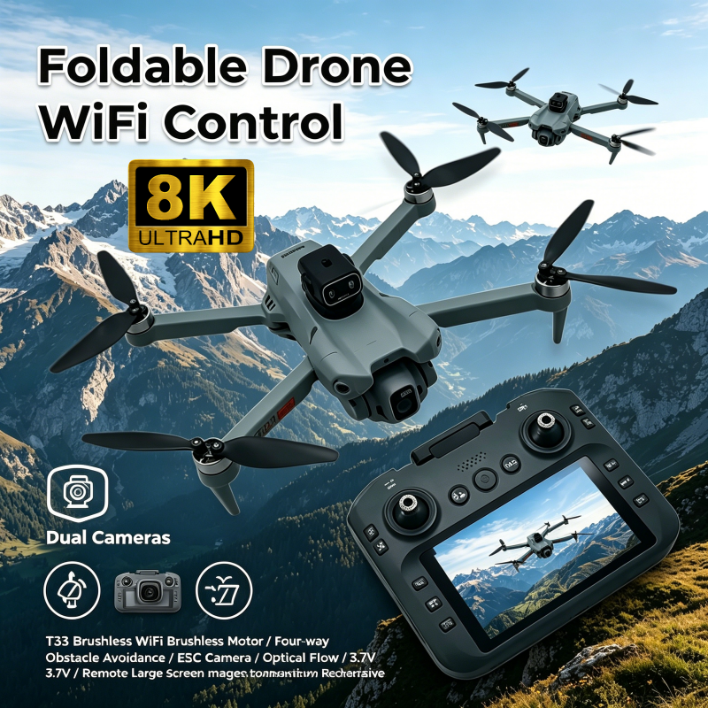 2026 New T33 RC Drone 8K Camer - Drone Mapping recension och pris
