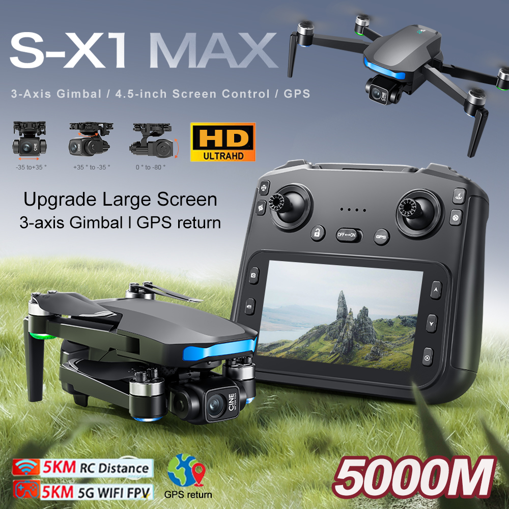 New S-X1 MAX Drone GPS 8K Prof - Drone Cinematic recension och pris