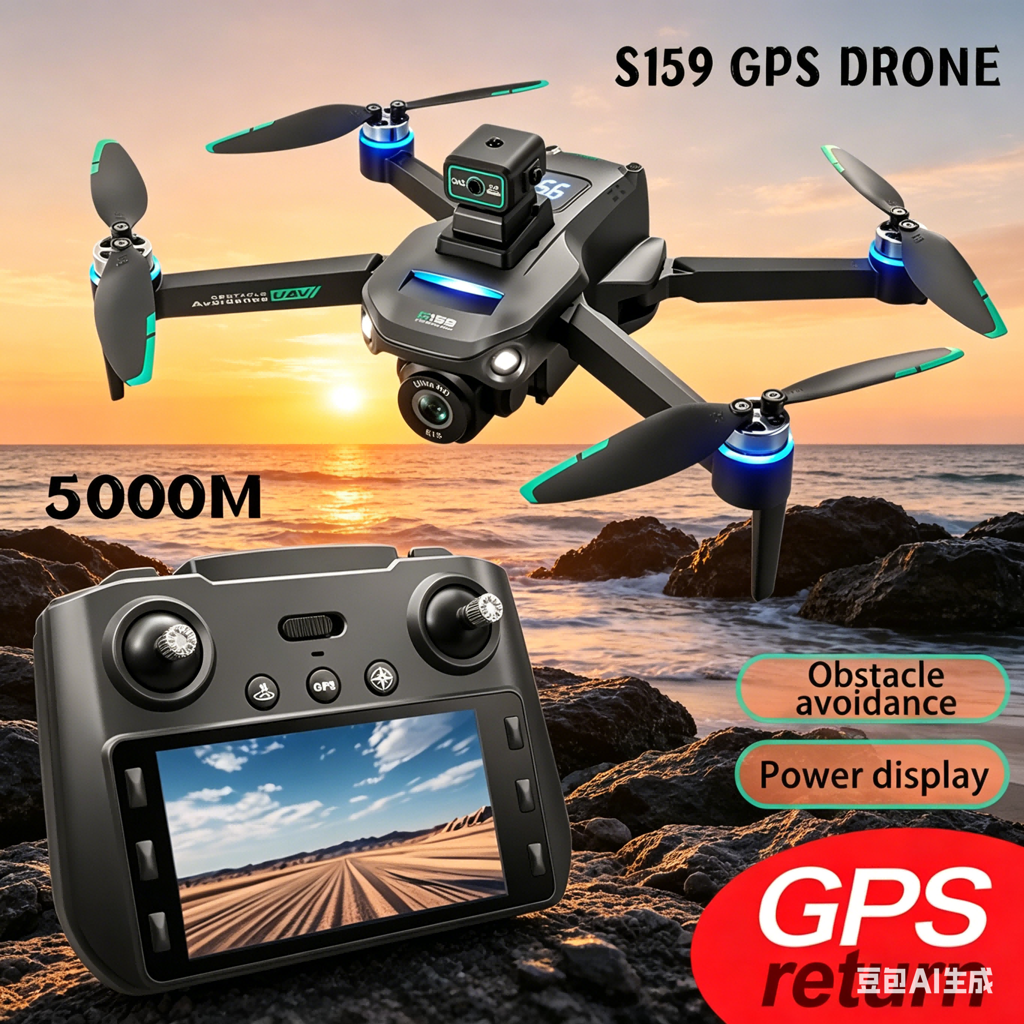 S159 GPS Drone 4K Profesional  - Drone Cinematic recension och pris