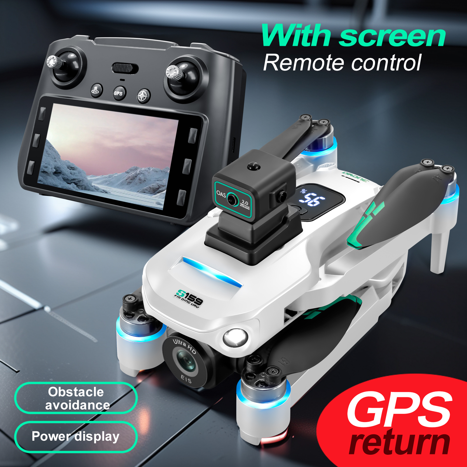 S159 GPS Drone 4K Profesional  - Drone Cinematic recension och pris